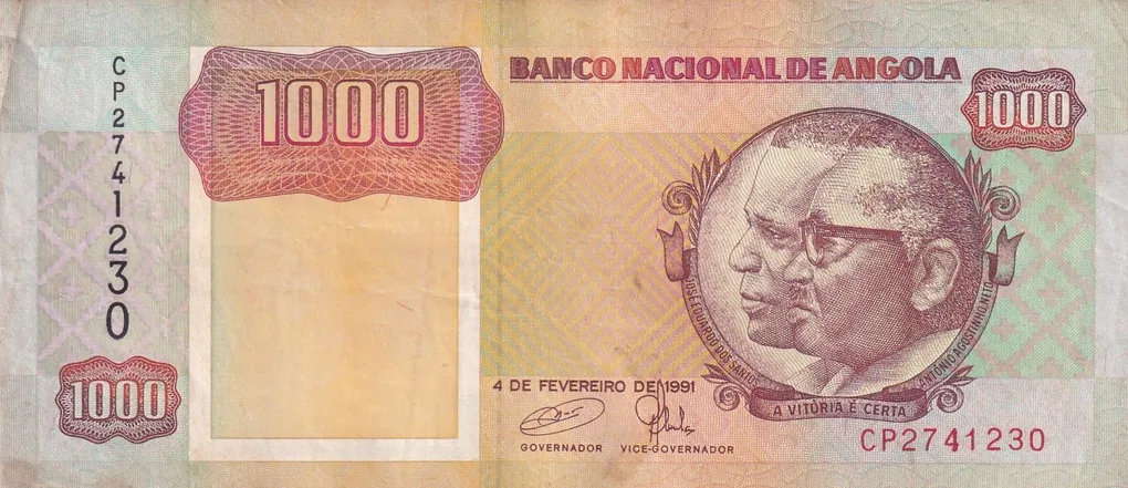 Angola 1000 Kwanzas Lowest Price Rare Note