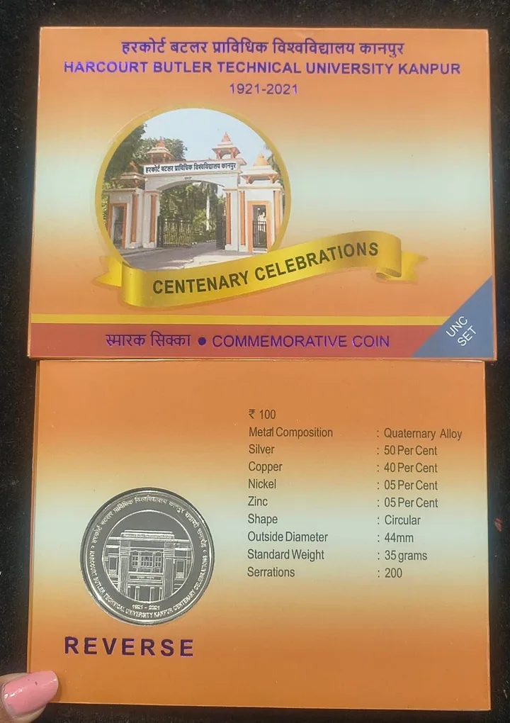 Harcourt Butler Technical University Kapur - 2021 Kolkata Mint Rare ((UNC Set))