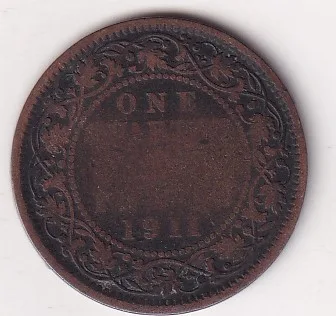 ¼ Anna 1911 Rare Dategeorge Fifth PIG Coin # I-273