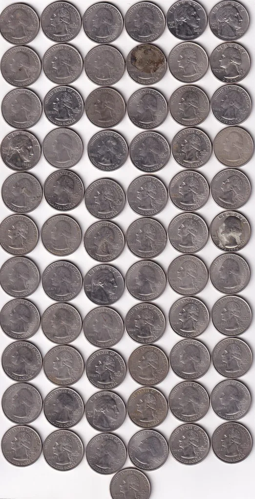 67 Different America Commemorative Quarter Dollar Coin Set #D-7