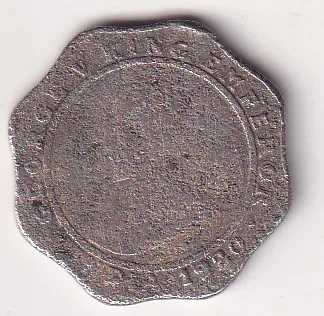 India - British 4 Annas 1920 - George V Rare Coin # D -3