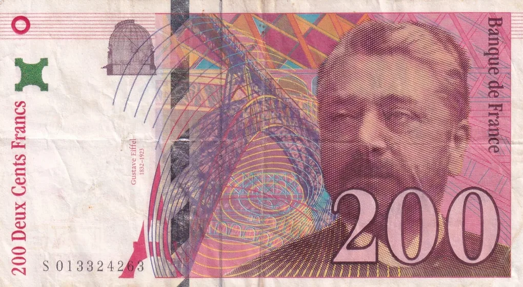 France 200 Francs Gustave Eiffel Rare Note