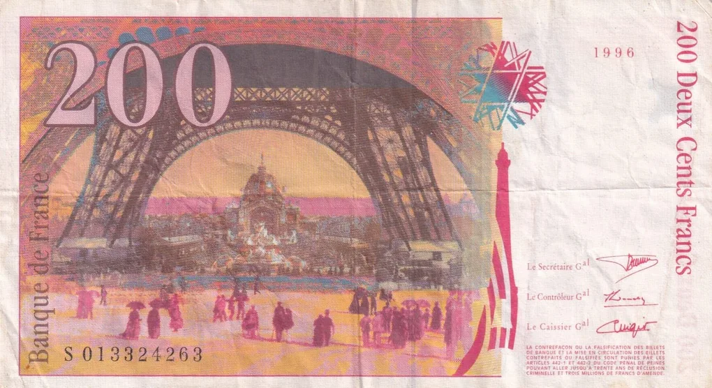 France 200 Francs Gustave Eiffel Rare Note