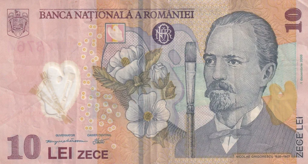 Romania 10 Lei Polymer Note