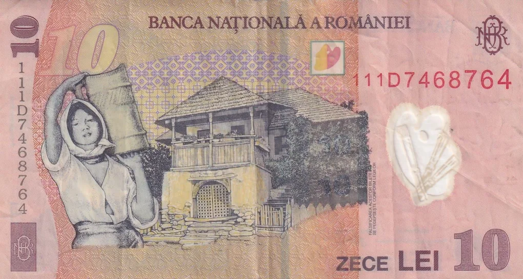Romania 10 Lei Polymer Note