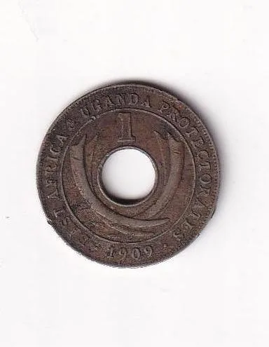 East Africa 1 Cent (1909) Edward VII Rare Coin #d-115