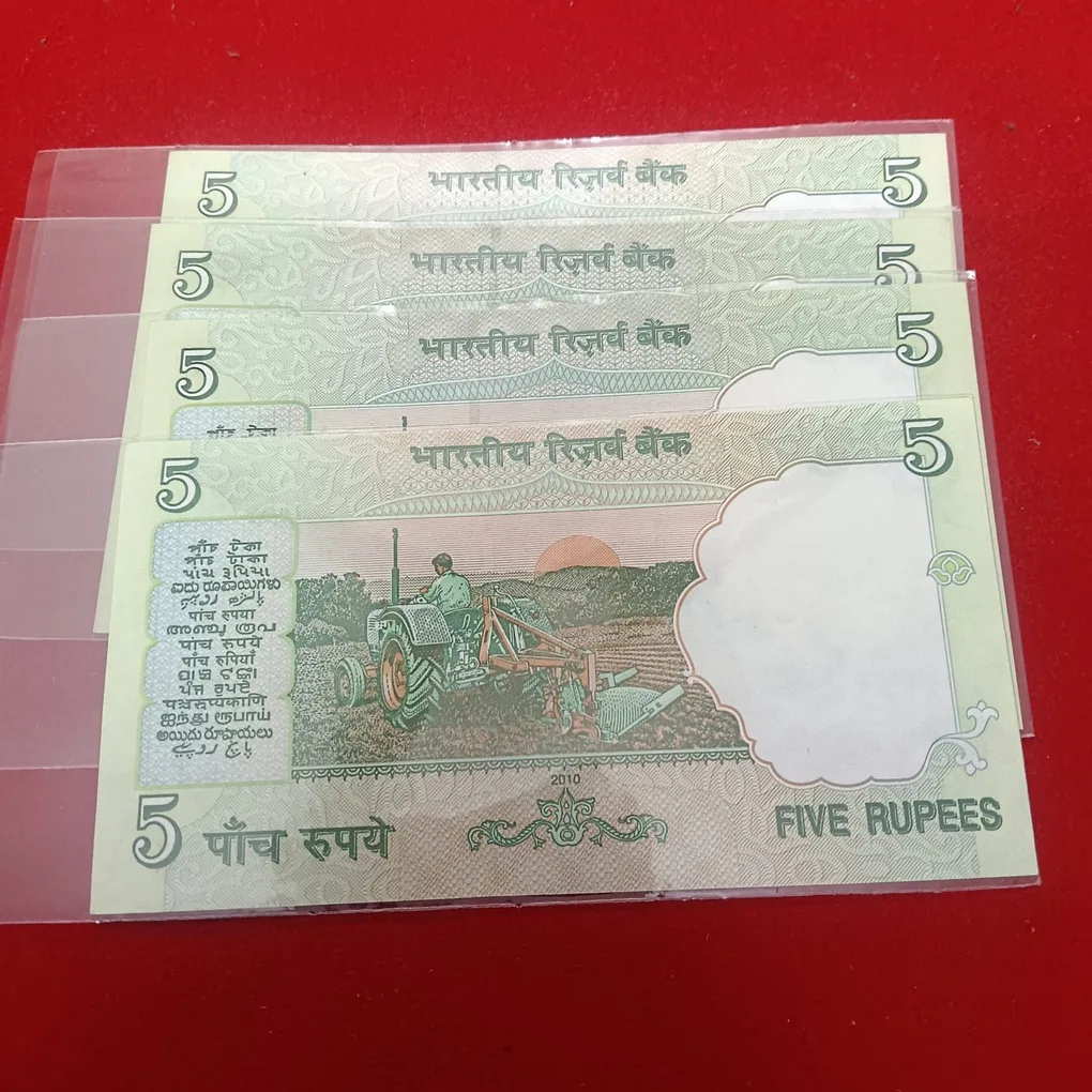 Five Rs Rare Fancy Number Note Ending 786 Note Gem Bunc Condition 1 Pcs Given Governor D.Subaraw A15
