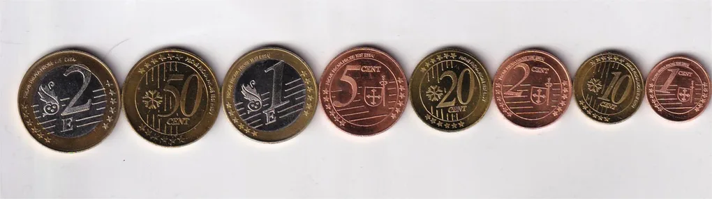 Sweden (8 Pcs) Euro Unc pattern Coin Set #D-144