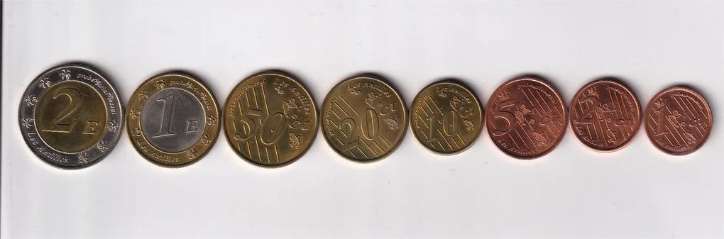 Netherland (Sint Maarten) 2005 (8 Pcs) Unc Pattern Coin Set #D-157