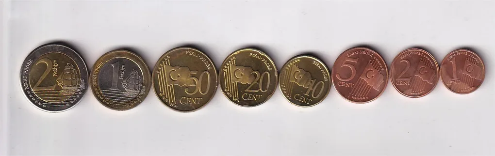 Turkey 2004 (8 Pcs) Unc Pattern Coin Set #D-159