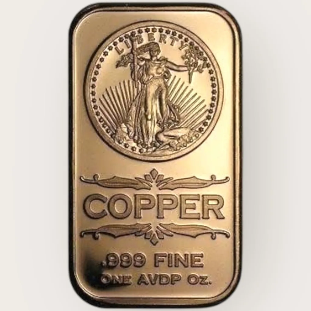 United States Liberty Eagle Coin Pure Copper 1 Oz Bar Unique and Rare