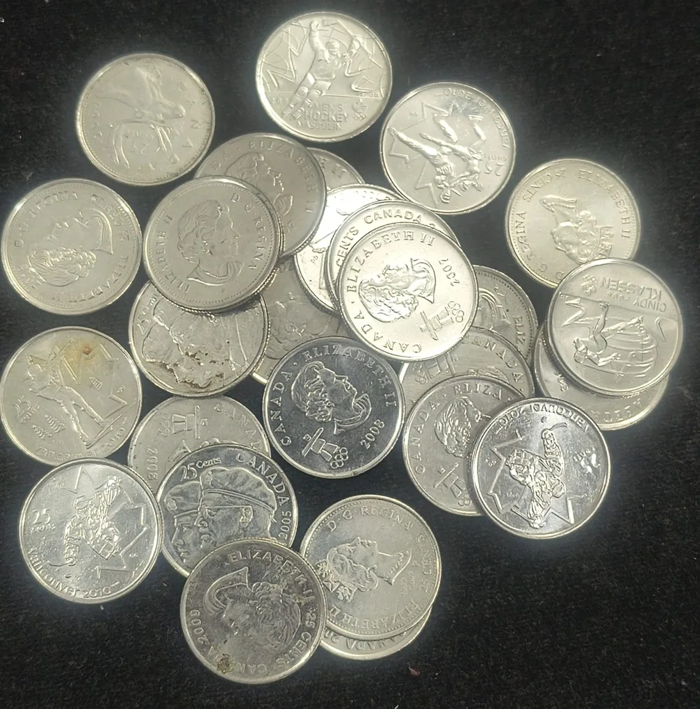 Canada 27 PCS LOTT Quarter Dollar Coin #I-125