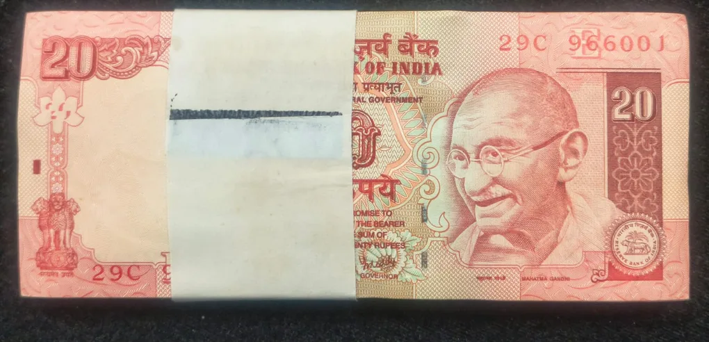 2007 Governor Y.b.reddy 20 Rupees Old Issue Rare Serial Packet