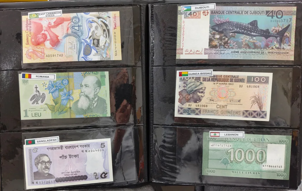 101 Different Countries UNC With Stricker With Album See Description
