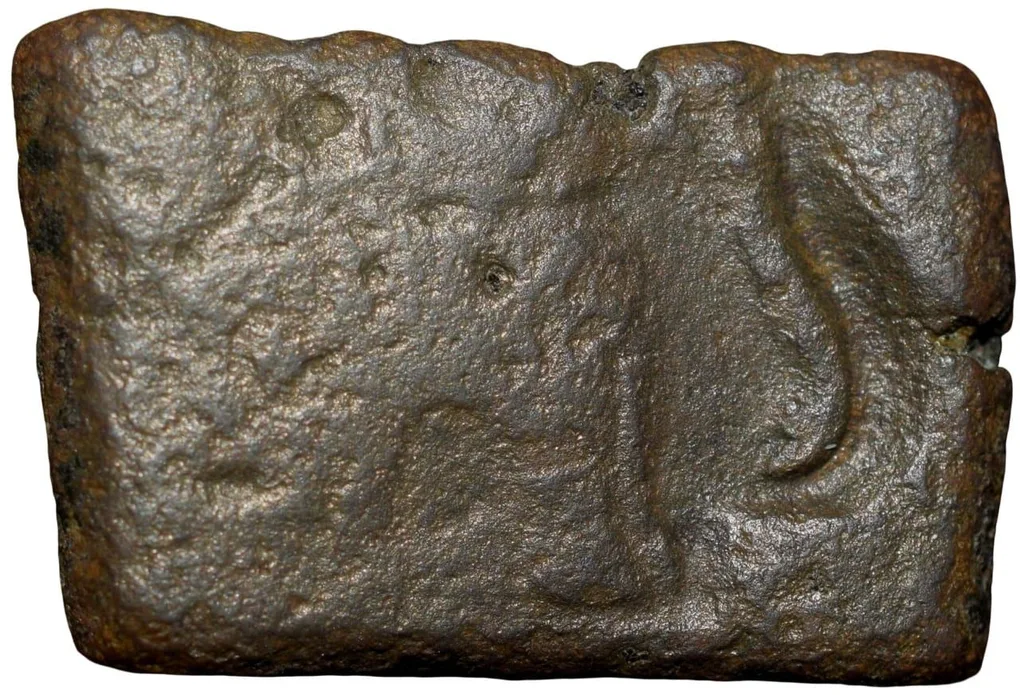 Copper Coin of Bhadra/Mitra Dynasty(2nd Cen.BC) from Vidarbha Region with Elephant/Bull