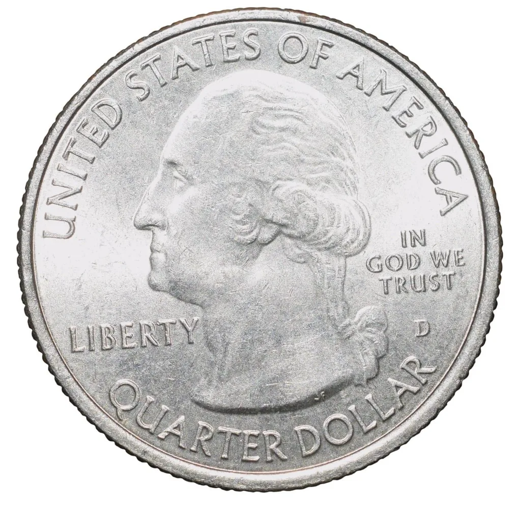 Nickel 1/4 Dollar of United States of America (AD 2014) Commemorative Issue 'Virginia - Shenandoah State'