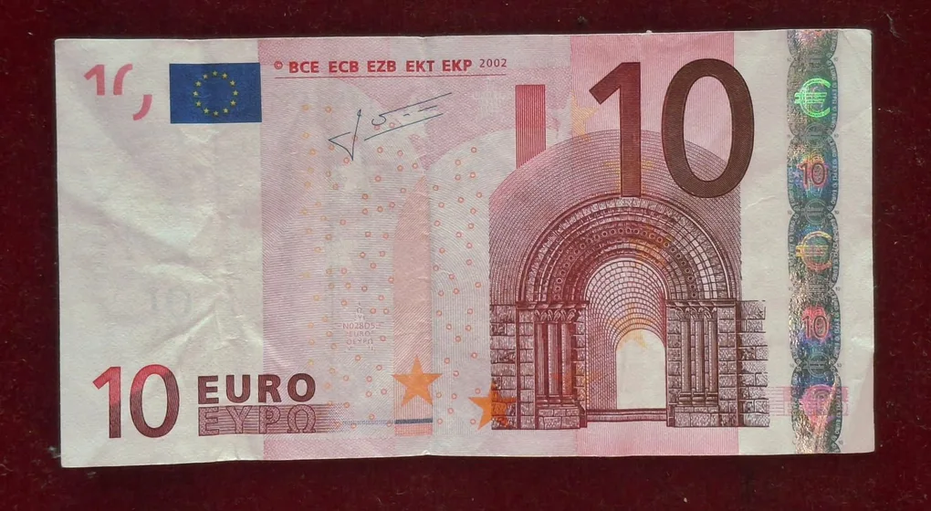 Eurozone 10 Euro 2002 Series Rare World Note #B2