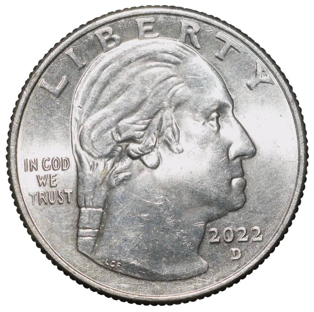 Nickel 1/4 Dollar of United States of America (AD 2022) Commemorative Issue 'Anna May Wong'