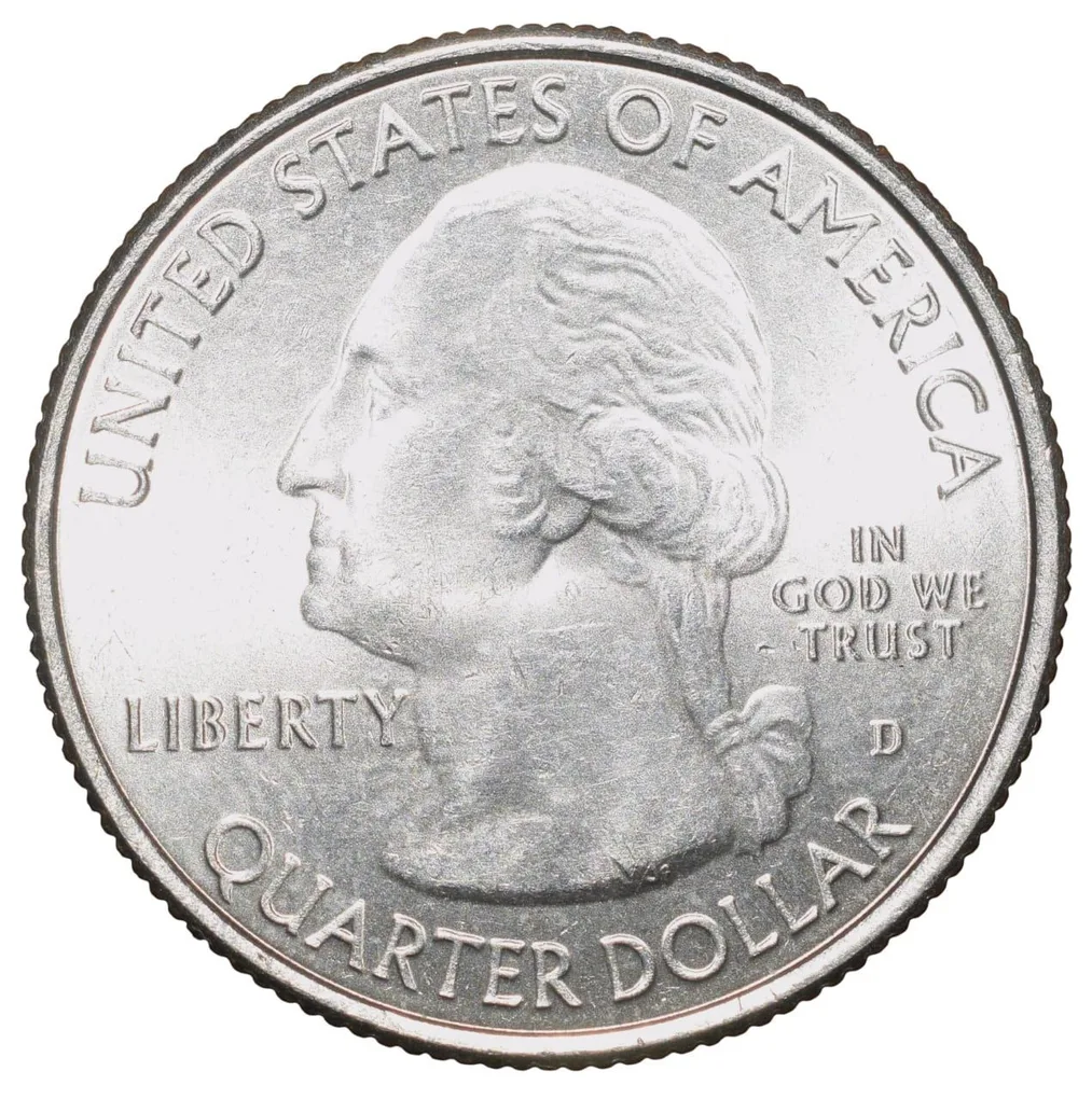 Nickel 1/4 Dollar of United States of America (AD 2015) Commemorative Issue 'Nebraska' - Homestead' State UNC Grade