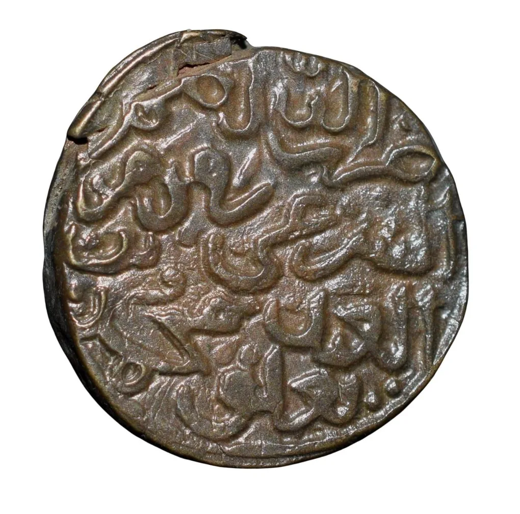 Copper Legal Dirham of Muhmmad Bin Tughluq(AD 1325-51) of Delhi Sultanate D413 Daulatabad Mint Extremely Rare