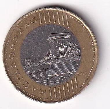 Hungary 200 Forint 2017 Rare Bimetallic Coin #D-175
