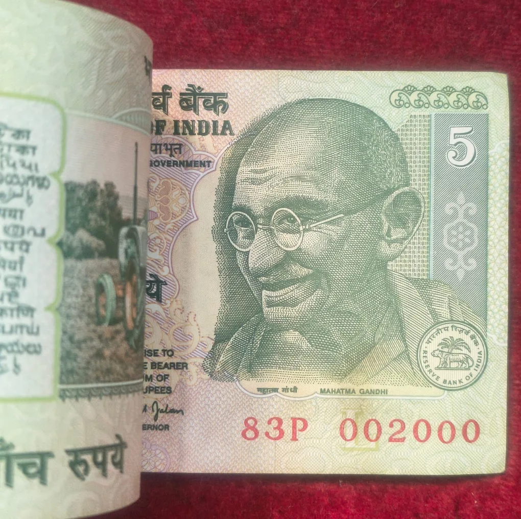001901 - 002000 Serial Packet Gandhi 5 Rupees Governor Bimal Jalan Rare