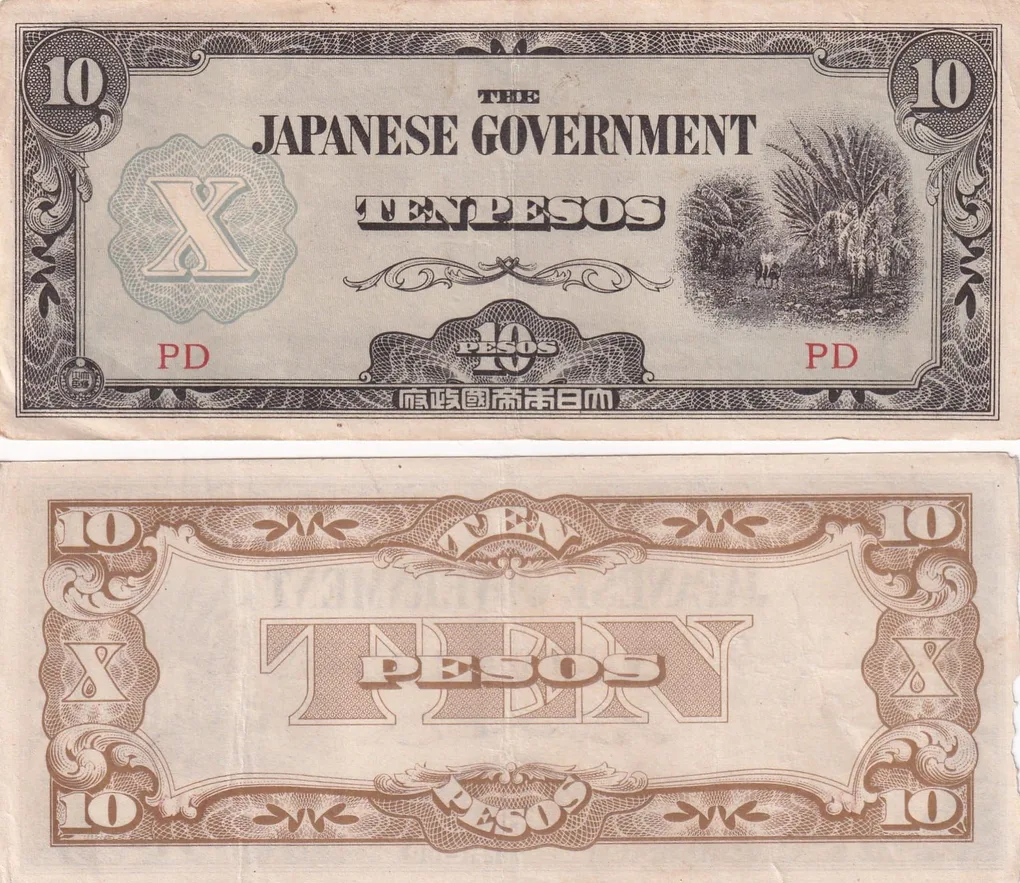 Philippines 10 Pesos (Japanese Government) Rare Note