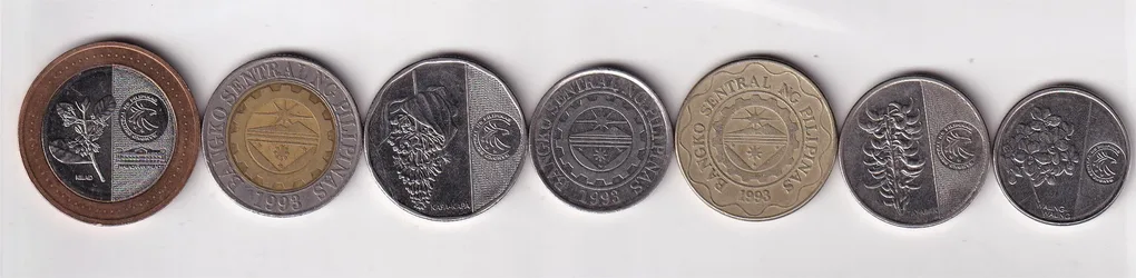 Philippines 7 Different Denomination (7 PCS) Coin Set#Z-25