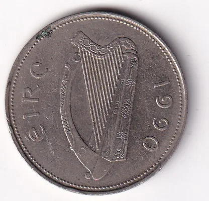Ireland (1 Punt / 1 Pound) 1990 Coin#Z-26