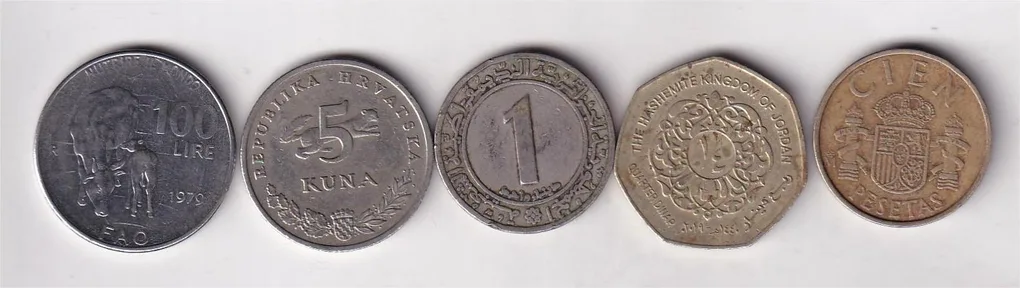 5 Different World Coin (5 PCS Lott) Coin Set #Z-61