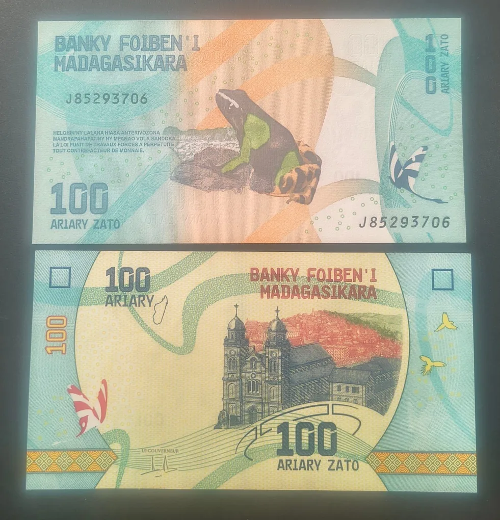 Malagasy 100 Ariary GEM UNC Rare Note