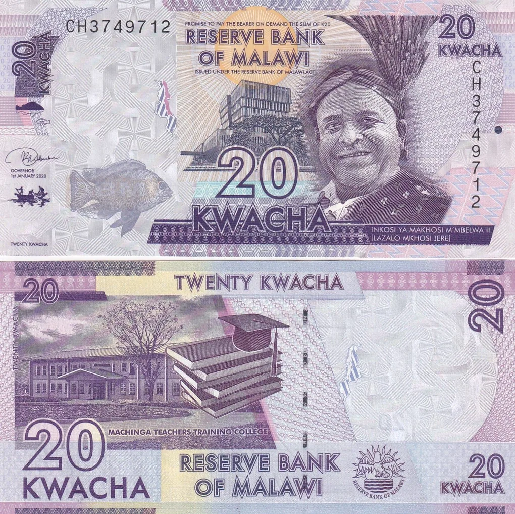 Malawi 20 Kwacha GEM UNC Rare Note