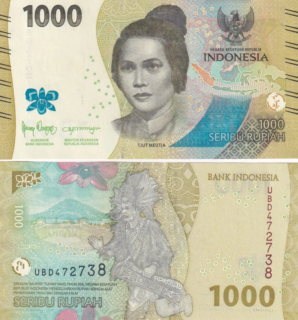 Indonesia 1000 Rupiah GEM UNC Rare Note