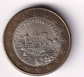 Andorra 1 Europ 2006 Bimetallic Pattern Coin#Z-70