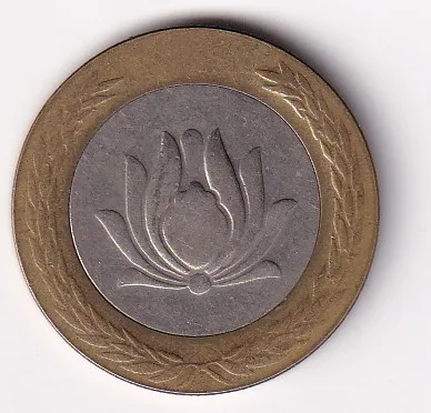 Iran 250 Rials 1996 Bimetallic Rare Coin #Z-76