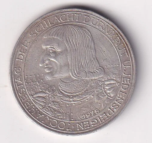 Austria 100 Schilling Schlacht von Dürnkrut Rare Silver Coin