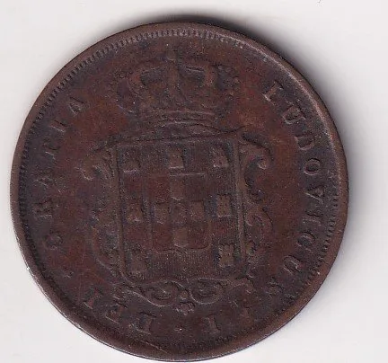 Portugal 10 Réis 1873- Maria II Rare Coin