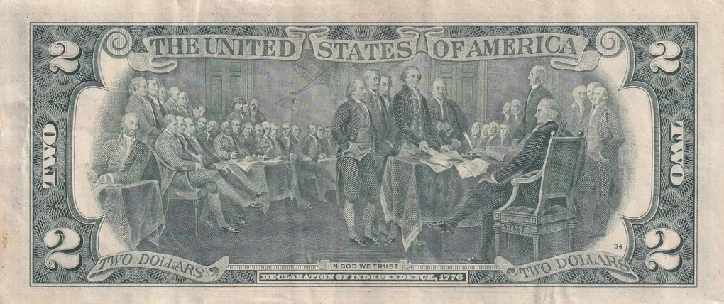United States 2 Dollars (H) Logo Federal Reserve Note Extra Fine Condition Rare Note #B2