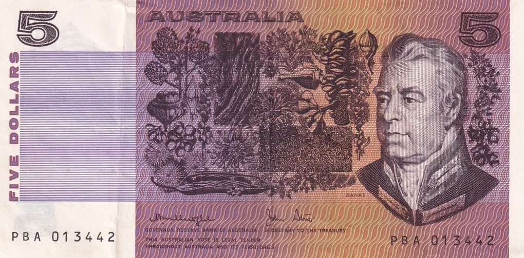 Australia 5 Dollars Rare Lowest Price Note #B2