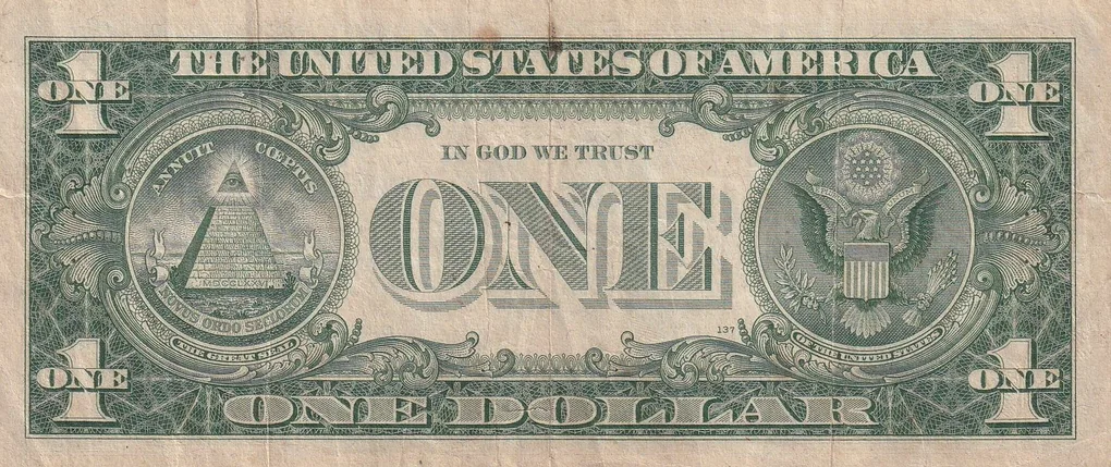 United States 1 Dollar (1957) Silver Certificate, Blue Seal Rare World Note #B2