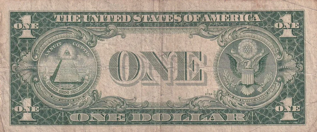 United States 1 Dollar (1935) Silver Certificate, Blue Seal Rare World Note #B2