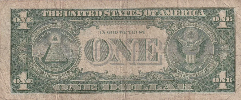 United States 1 Dollar (1957) Silver Certificate, Blue Seal Rare World Note #B2