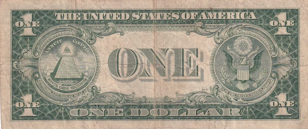 United States 1 Dollar (1935) Silver Certificate, Blue Seal Rare World Note #B2