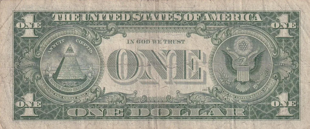 United States 1 Dollar (1957) Silver Certificate, Blue Seal Rare World Note #B2