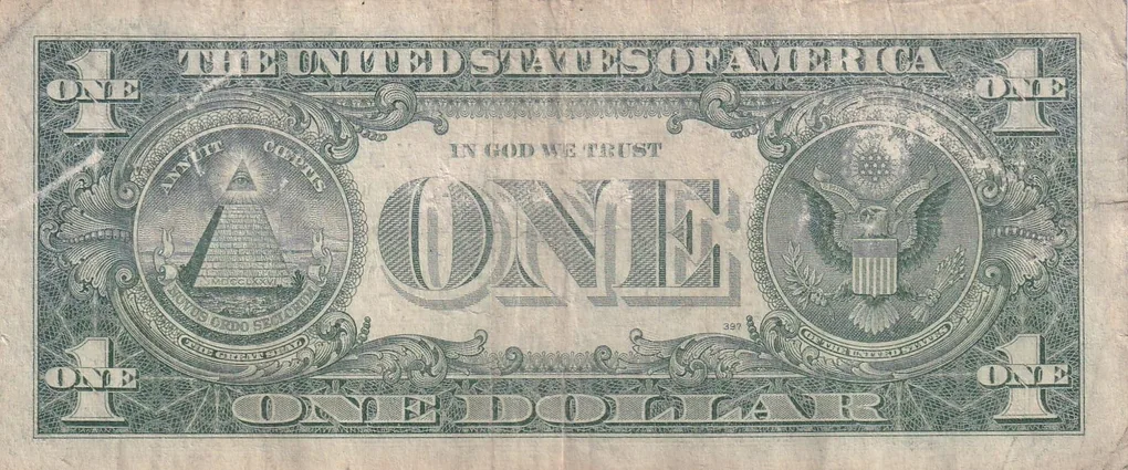United States 1 Dollar (1957) Silver Certificate, Blue Seal Rare World Note #B2