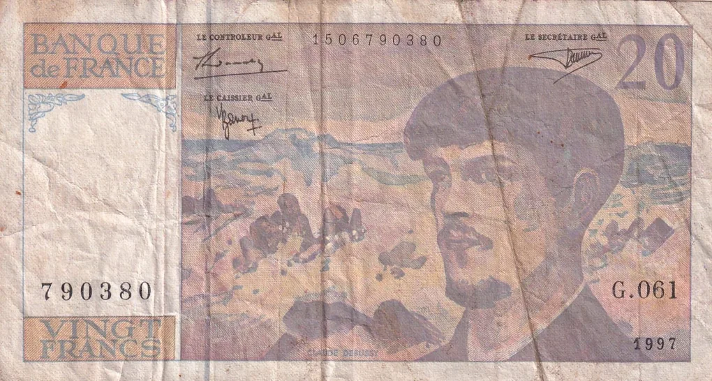 Francs 20 Francs Rare World Note#B2