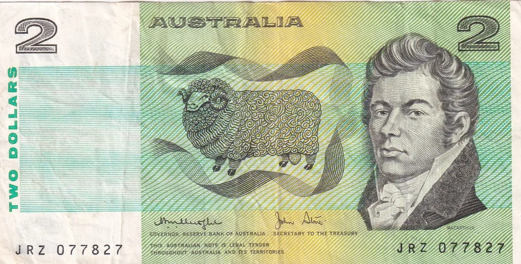 Australia 2 Dollars Australia Rare World Note #B2