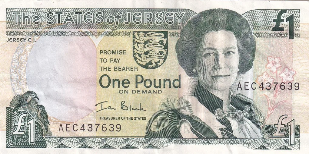 Jersey 1 Pound Rare World Note #B2