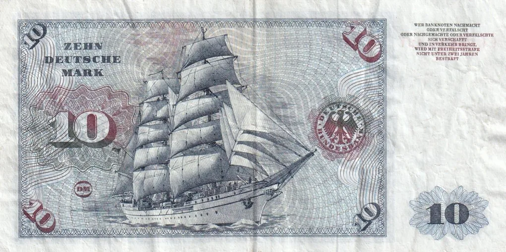 Germany 10 Mark Rare World Note#B2