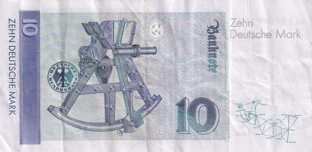 Germany 10 Deutsche Mark Rare World Note#B2
